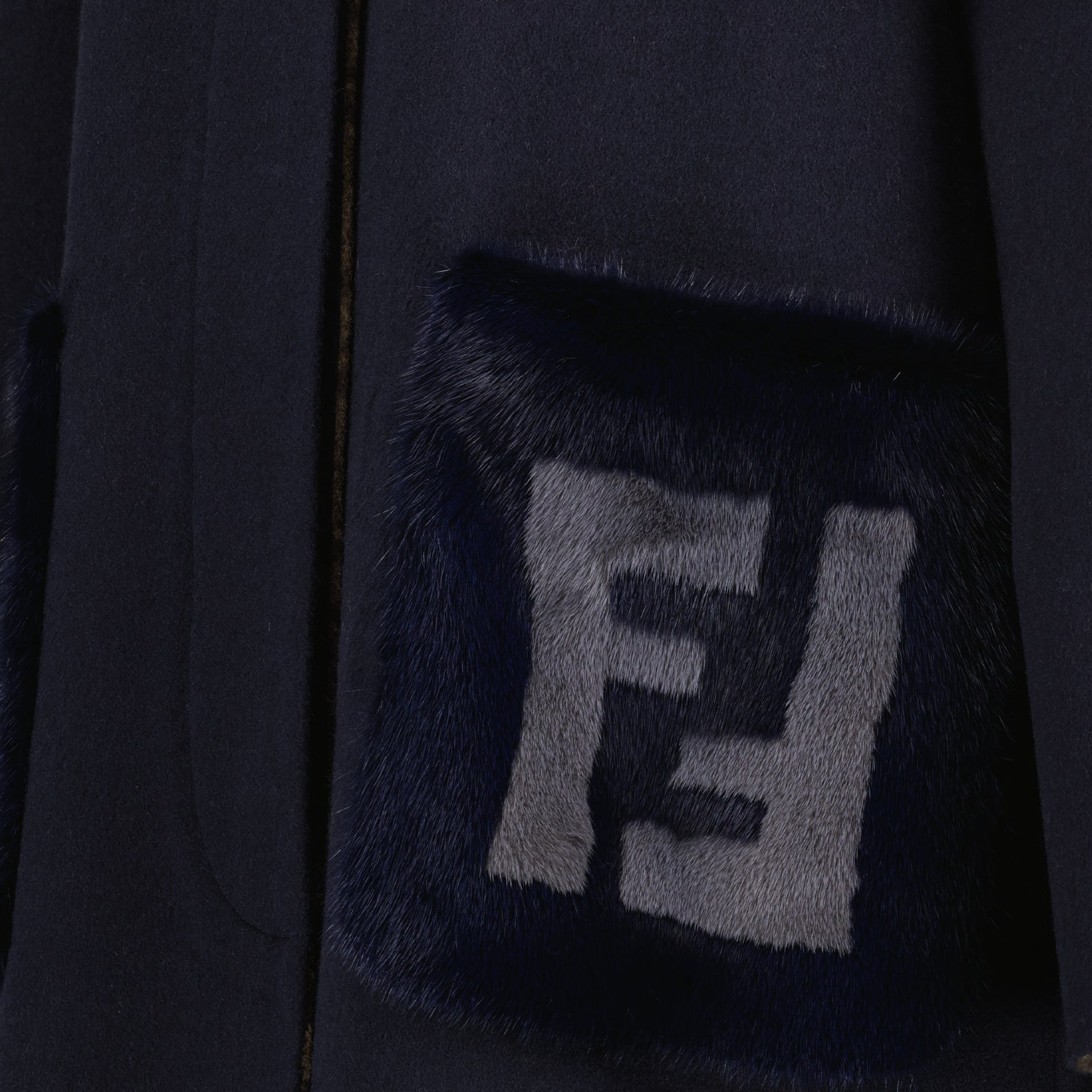 Mäntel Manteau en laine Fendi Blau Femme