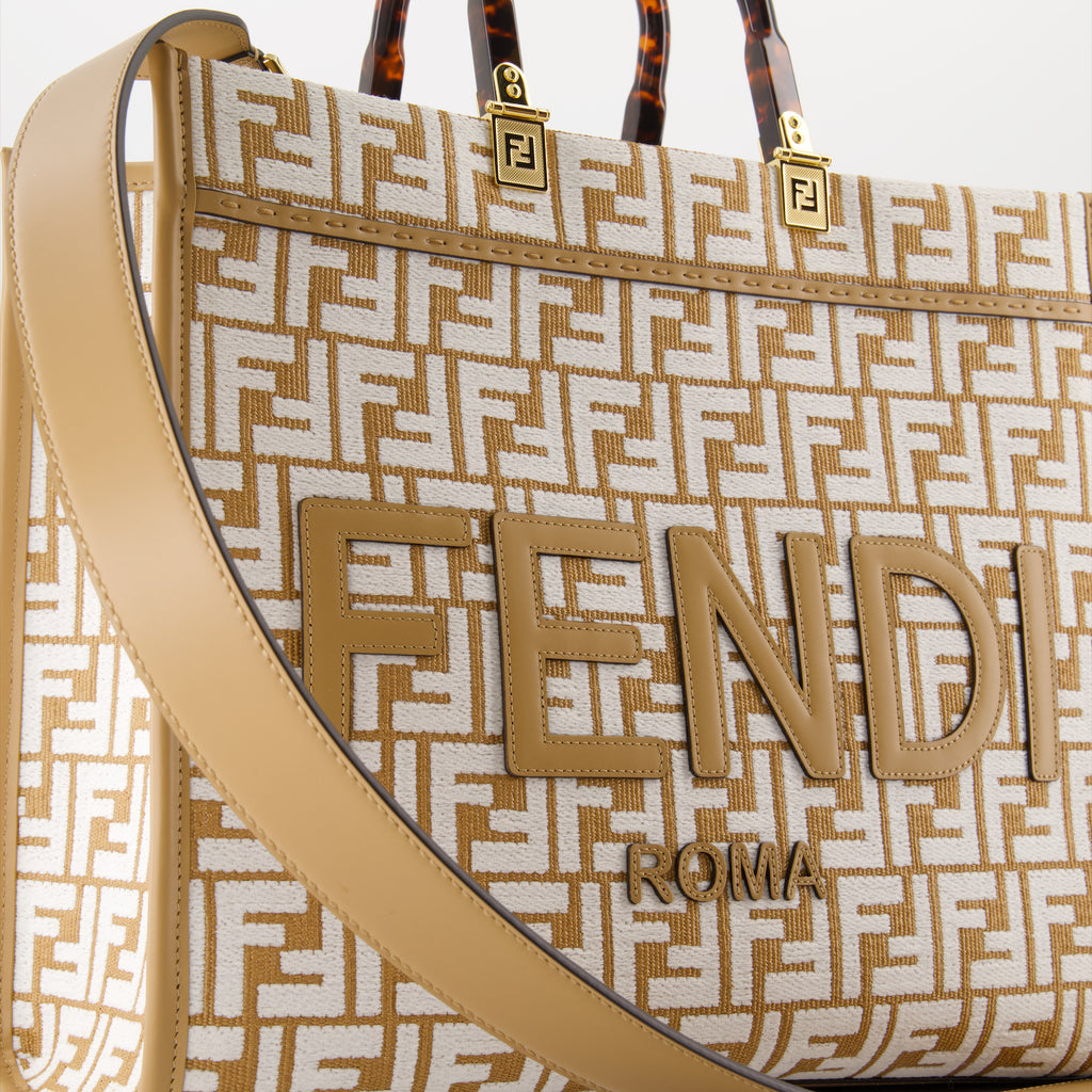 토트백 Sac cabas Sunshine Fendi 베이지 Femme