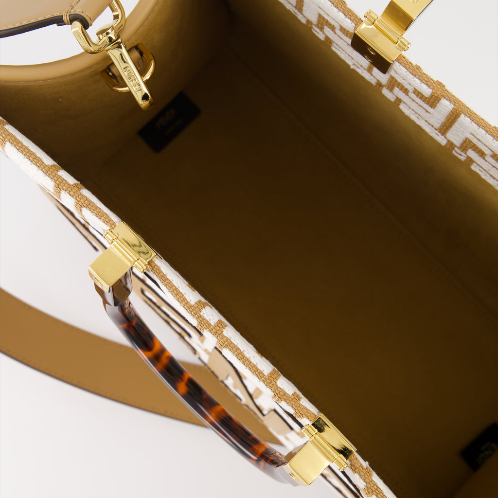 토트백 Sac cabas Sunshine Fendi 베이지 Femme