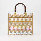 Borse tote Sac Sunshine small Fendi Beige Femme