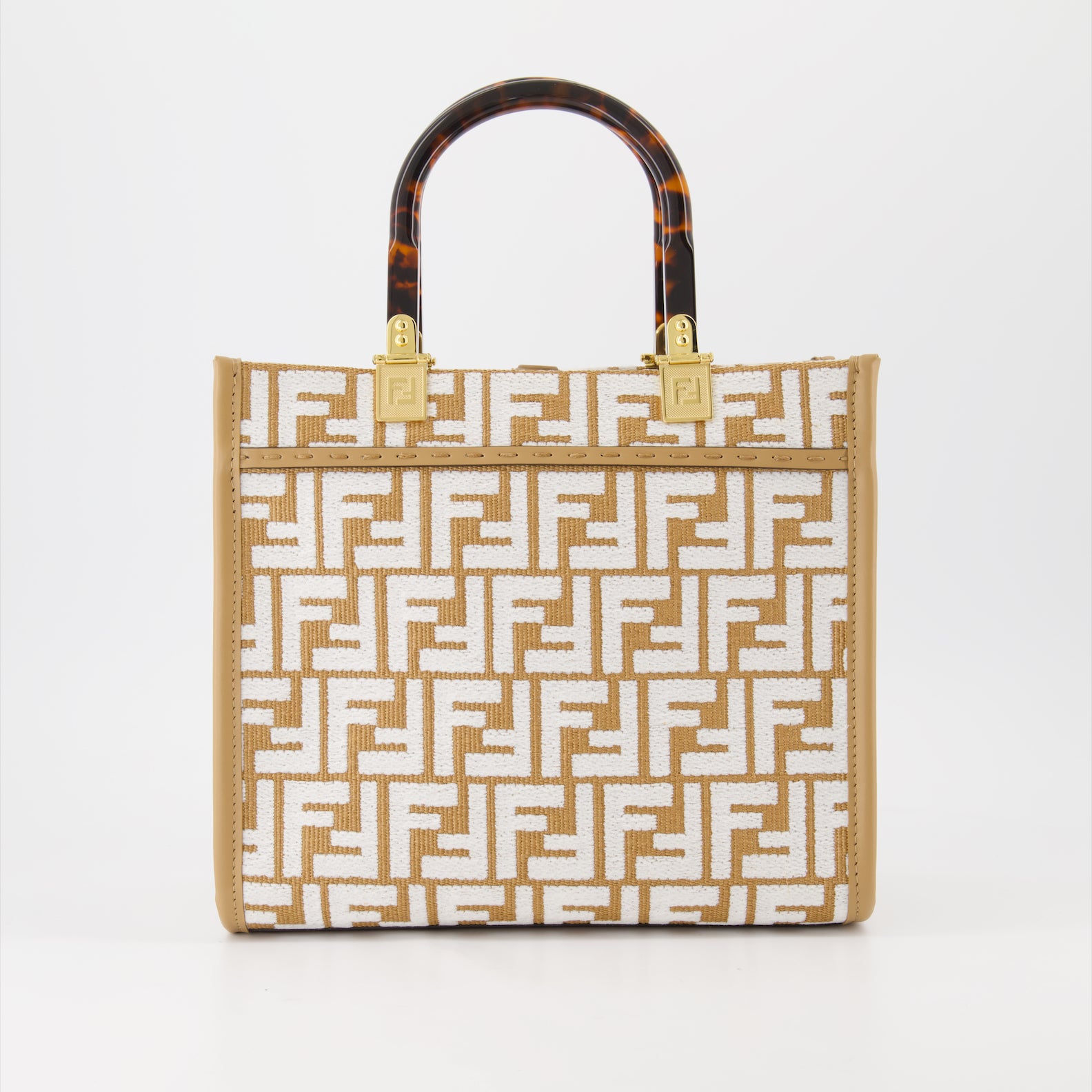 Borse tote Sac Sunshine small Fendi Beige Femme