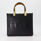 Bolsos tote Sac cabas Sunshine Fendi Negro Femme