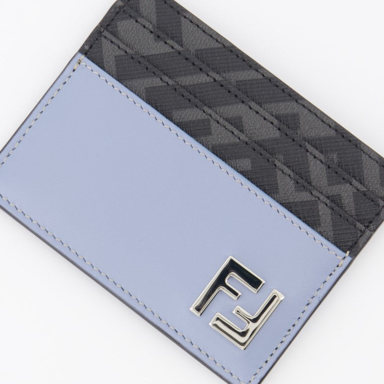 Pequeños artículos de cuero Porte-cartes FF Squared Fendi Azul Homme