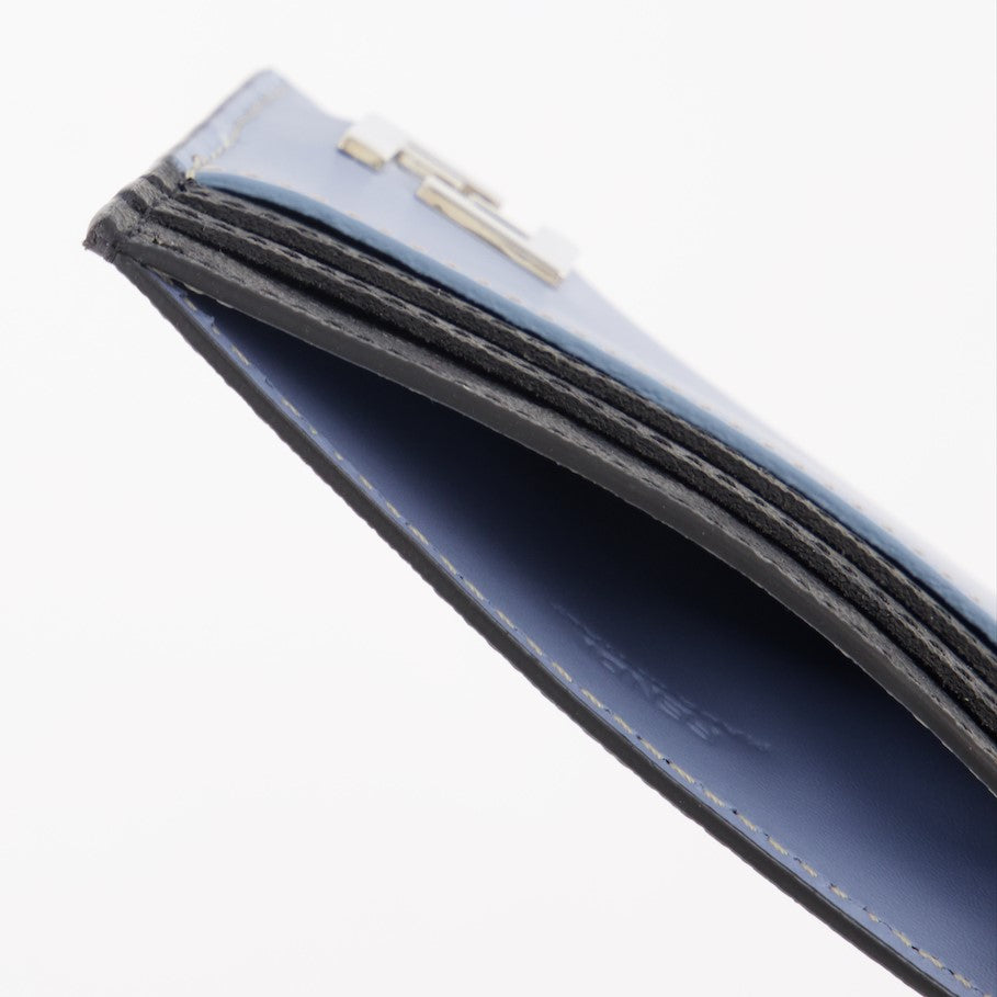 Kleine lederwaren Porte-cartes FF Squared Fendi Blau Homme