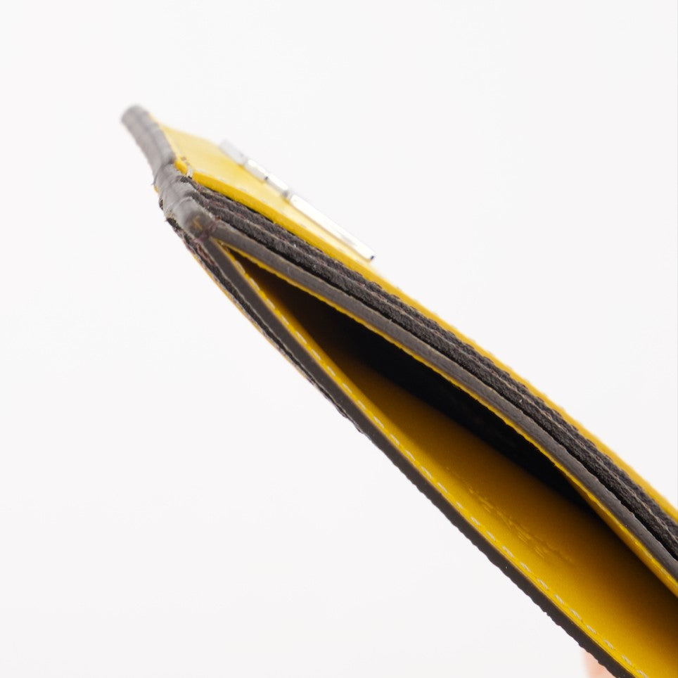Pequeños artículos de cuero Porte-cartes FF Squared Fendi Amarillo Homme