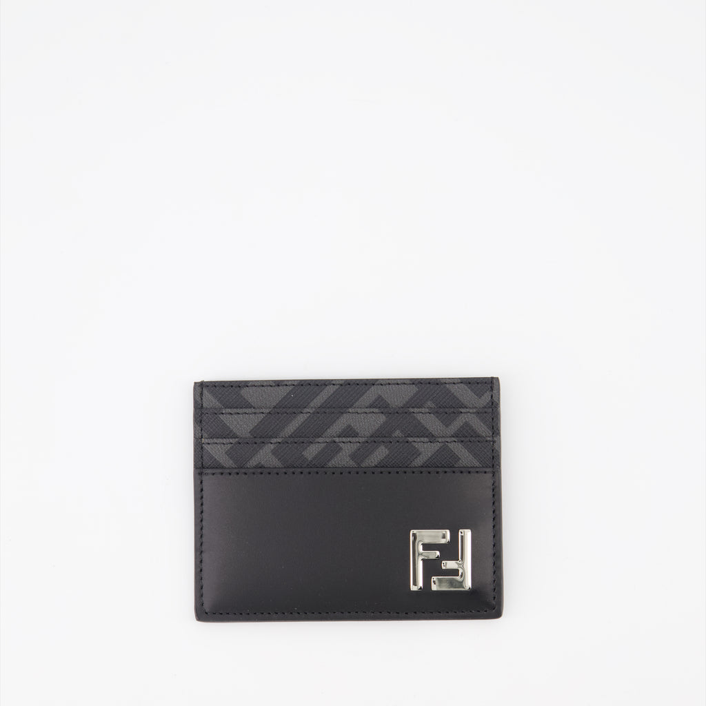 Piccola pelletteria Porte-cartes FF Squared Fendi Nero Homme