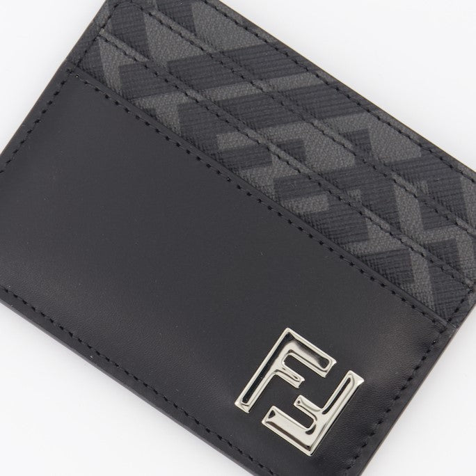 Piccola pelletteria Porte-cartes FF Squared Fendi Nero Homme