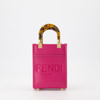 Borse tote Sac Shopping Sunshine Fendi Rosa Femme
