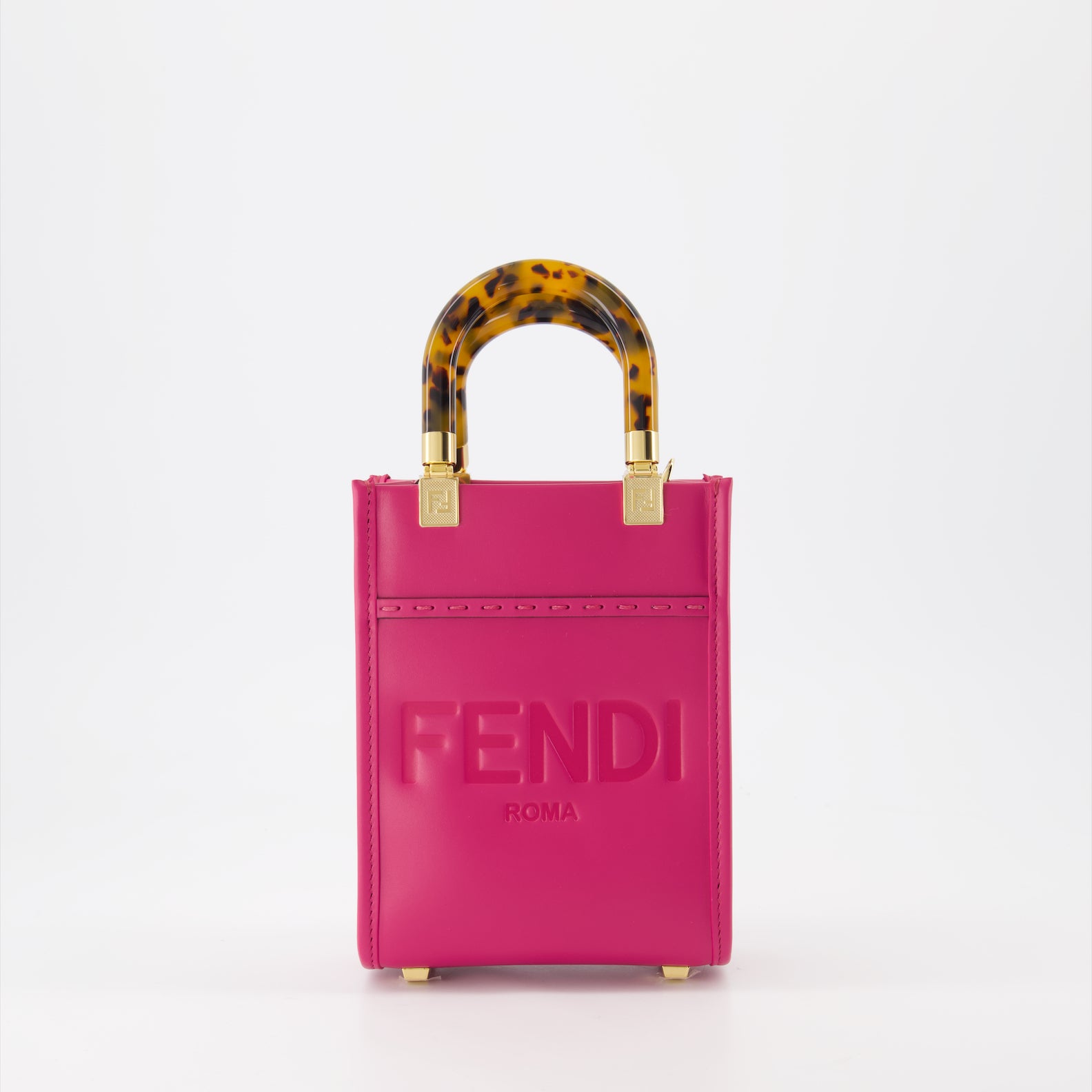 Borse tote Sac Shopping Sunshine Fendi Rosa Femme