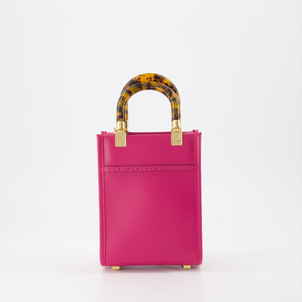 Borse tote Sac Shopping Sunshine Fendi Rosa Femme