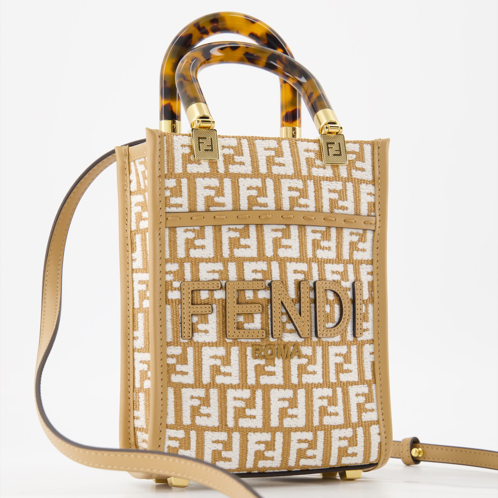 Tote bags Sunshine Shopping Bag Fendi Beige Women