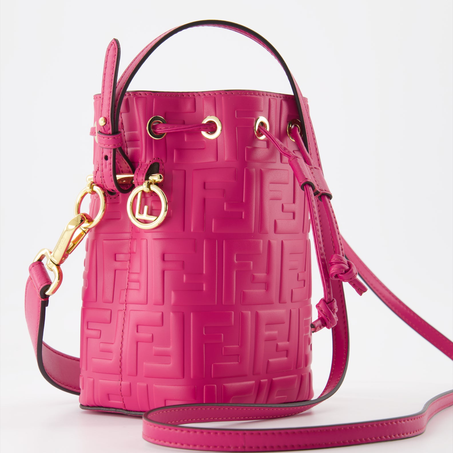Borse secchiello Sac Mon Trésor Fendi Rosa Femme