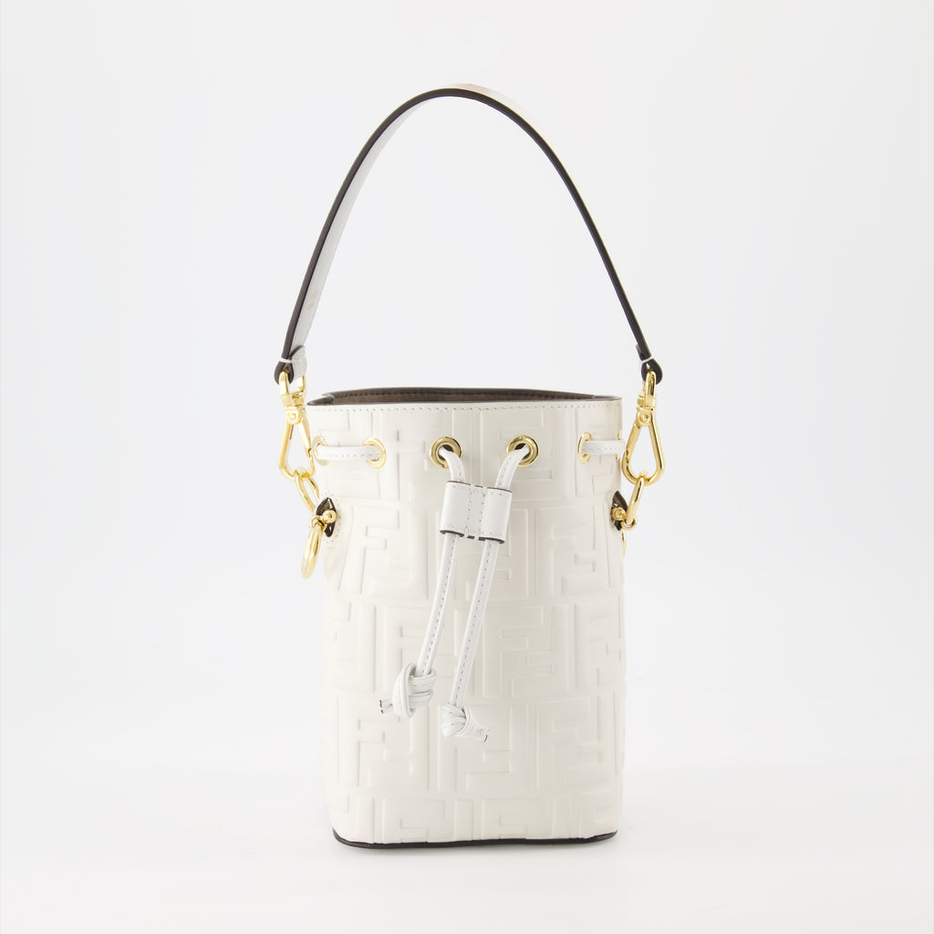Borse secchiello Sac Mon Trésor Fendi Bianco Femme