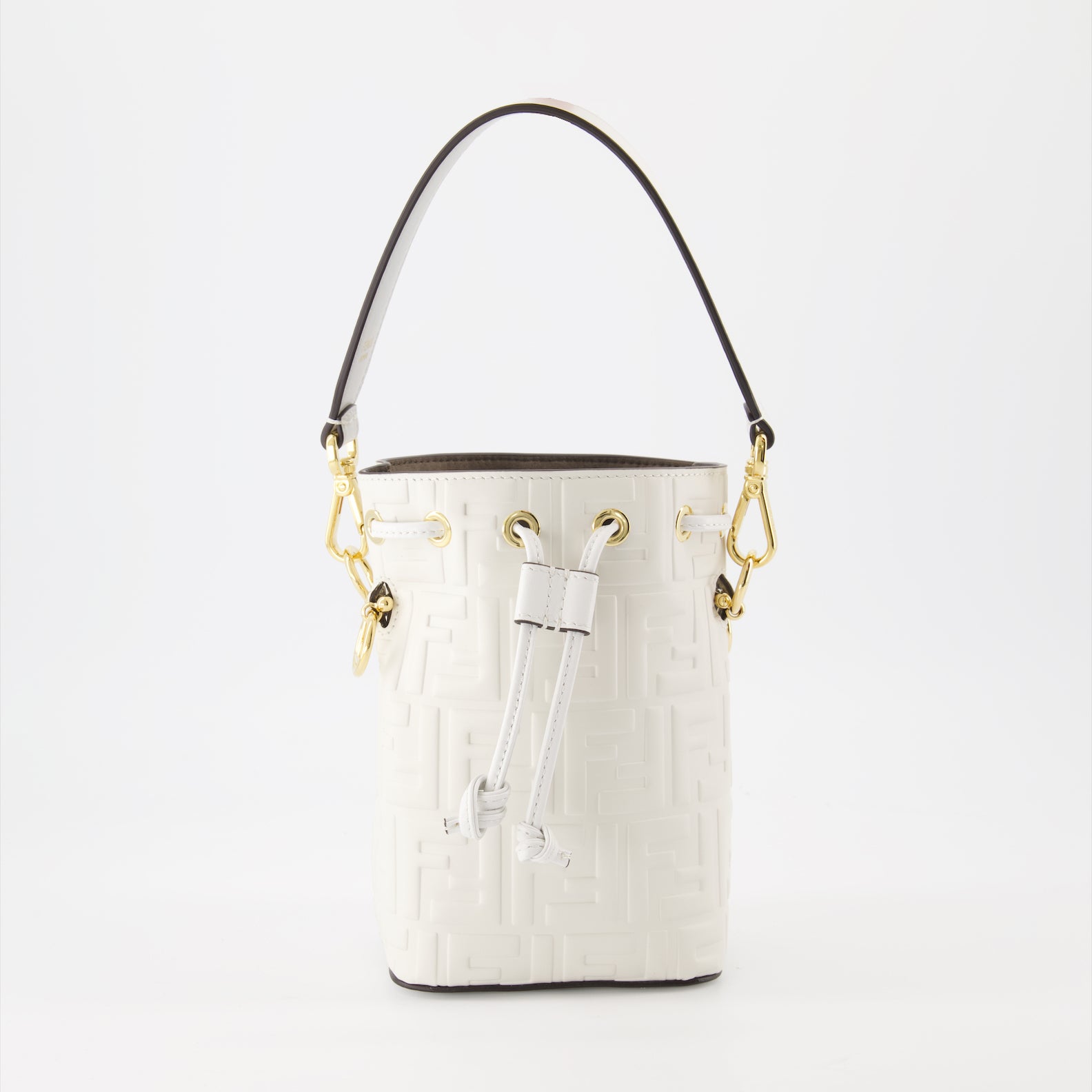 Borse secchiello Sac Mon Trésor Fendi Bianco Femme