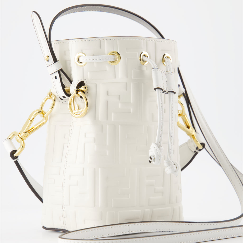 Borse secchiello Sac Mon Trésor Fendi Bianco Femme