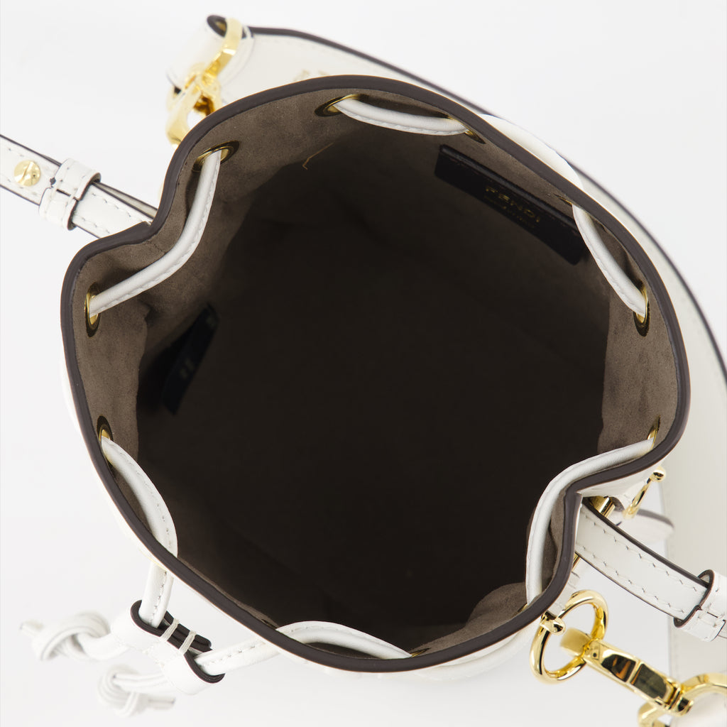 Borse secchiello Sac Mon Trésor Fendi Bianco Femme