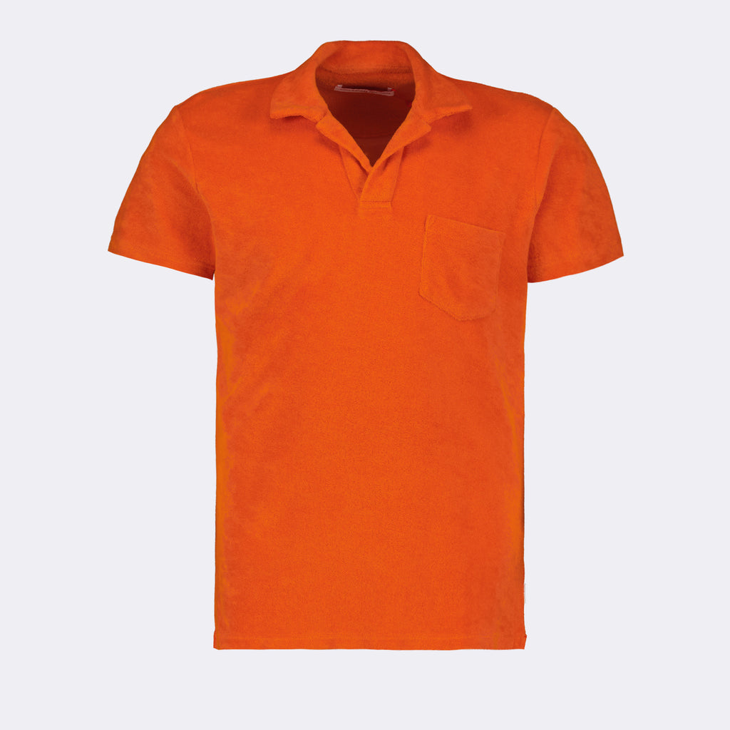 Polos Polo en coton éponge Orlebar Brown Naranja Homme