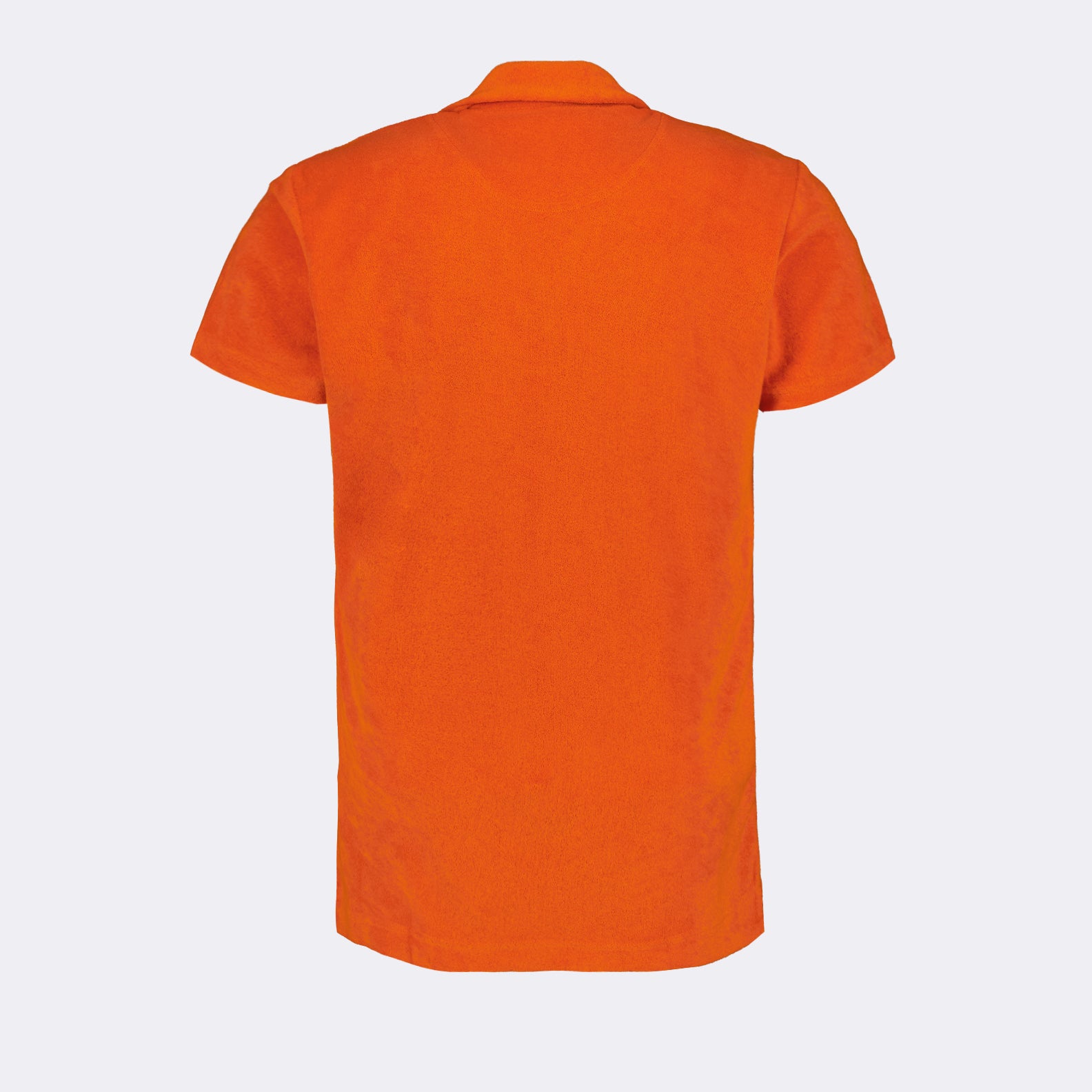 Polos Polo en coton éponge Orlebar Brown Orange Homme