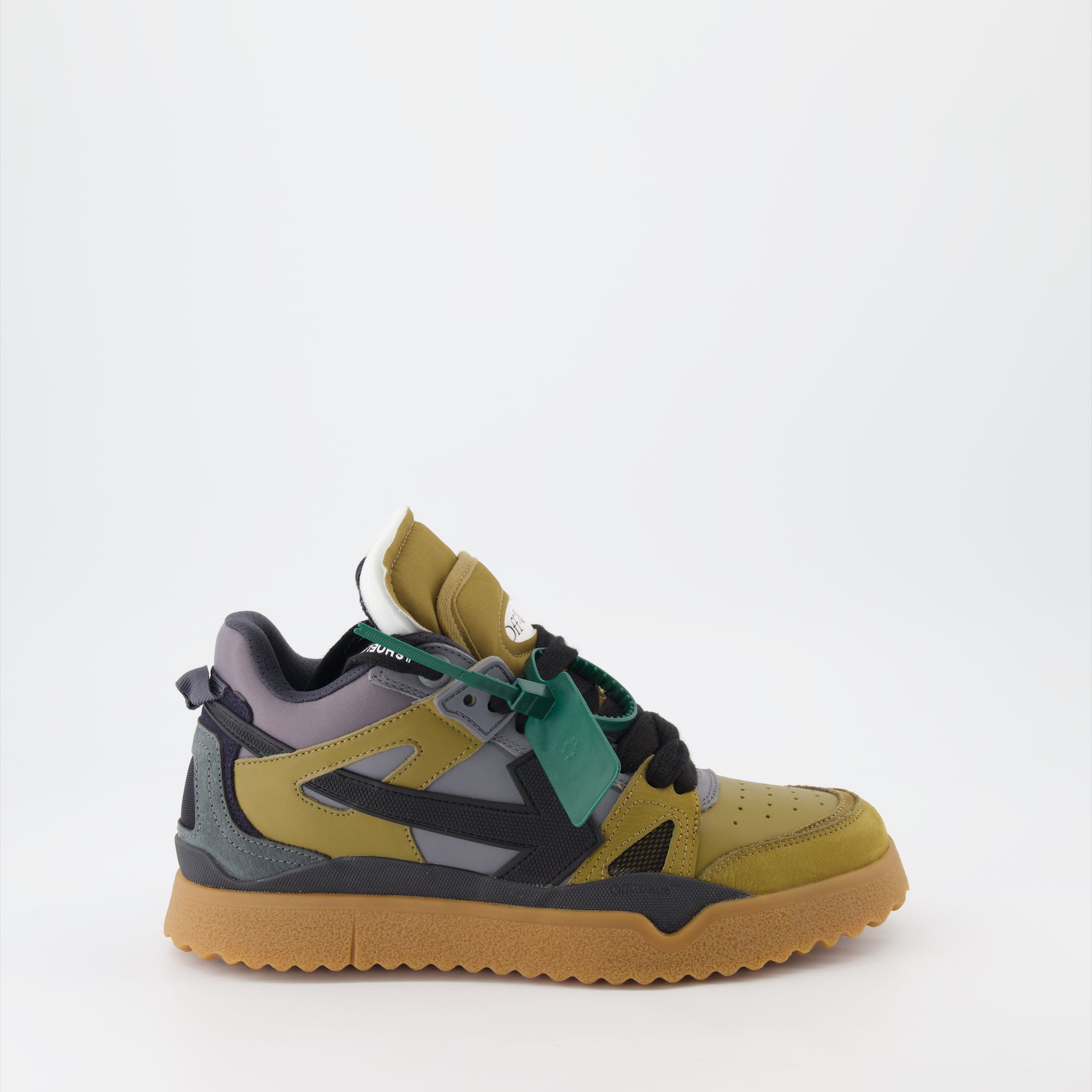 Tênis Baskets Sponge Off-White Verde Homme