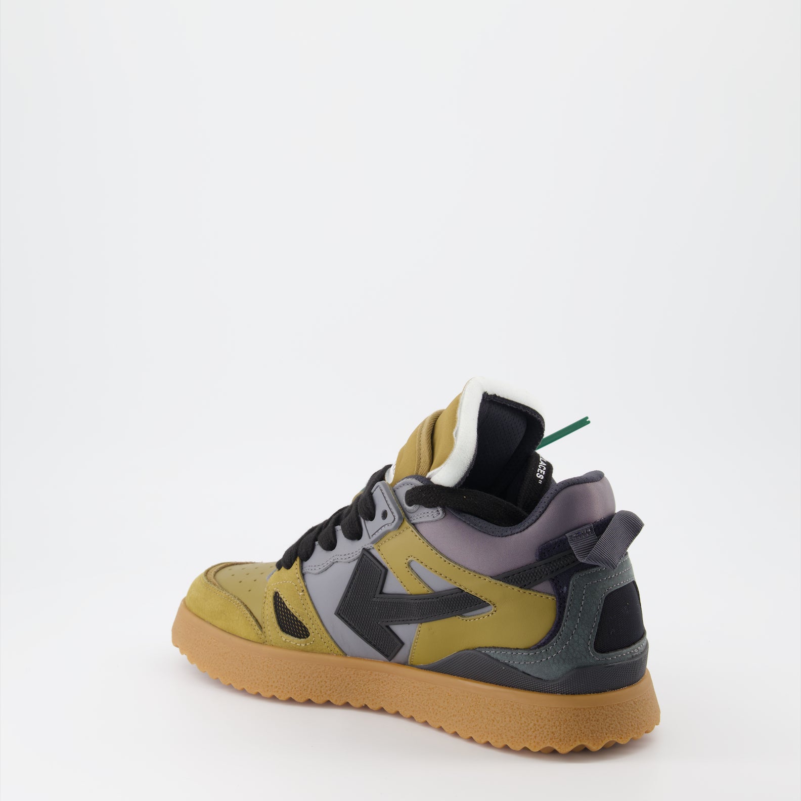 Tênis Baskets Sponge Off-White Verde Homme