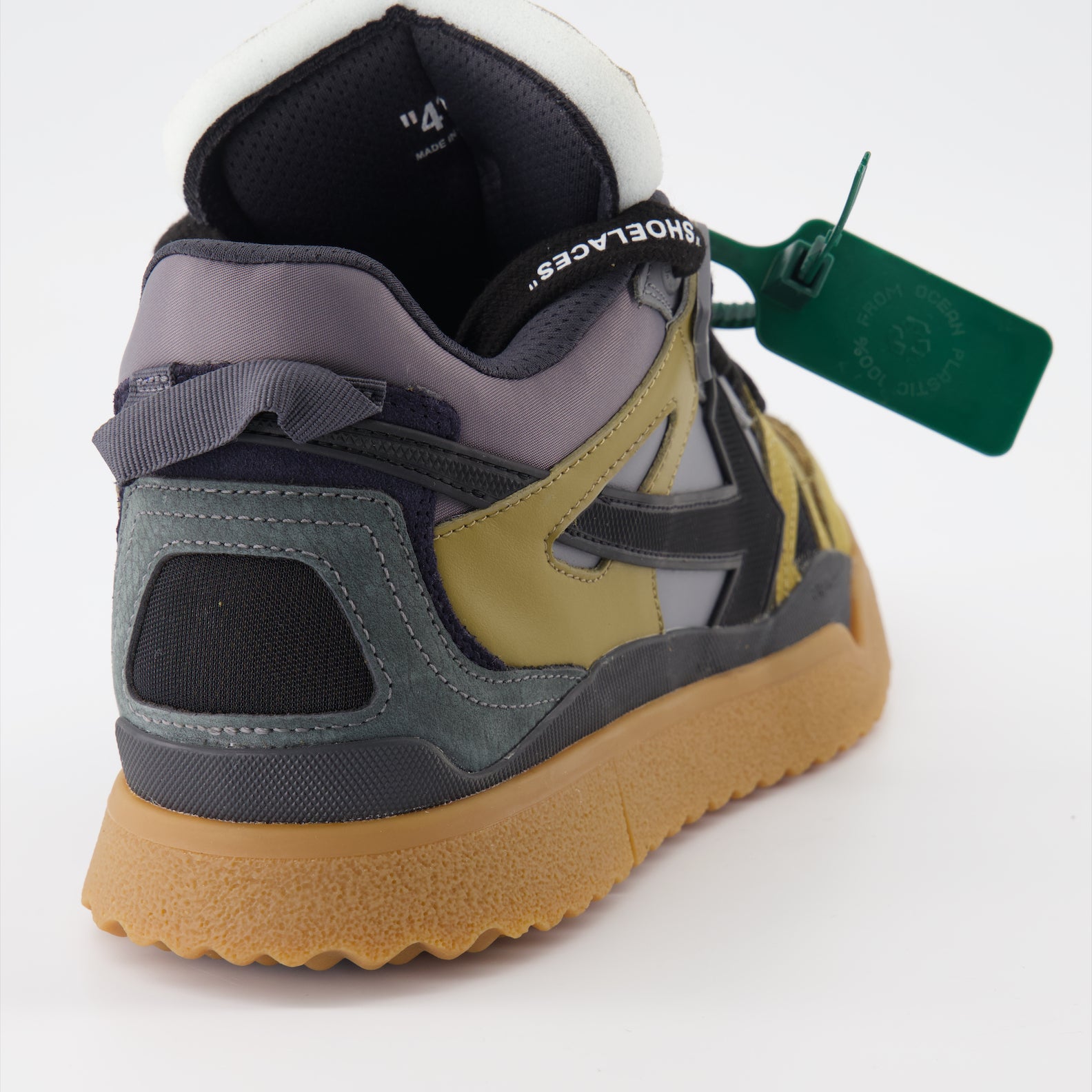 Tênis Baskets Sponge Off-White Verde Homme