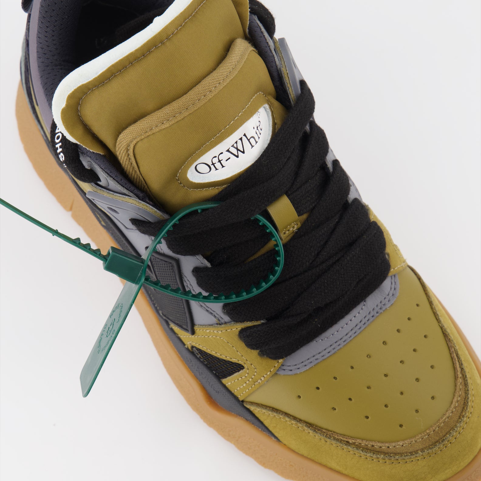 Tênis Baskets Sponge Off-White Verde Homme