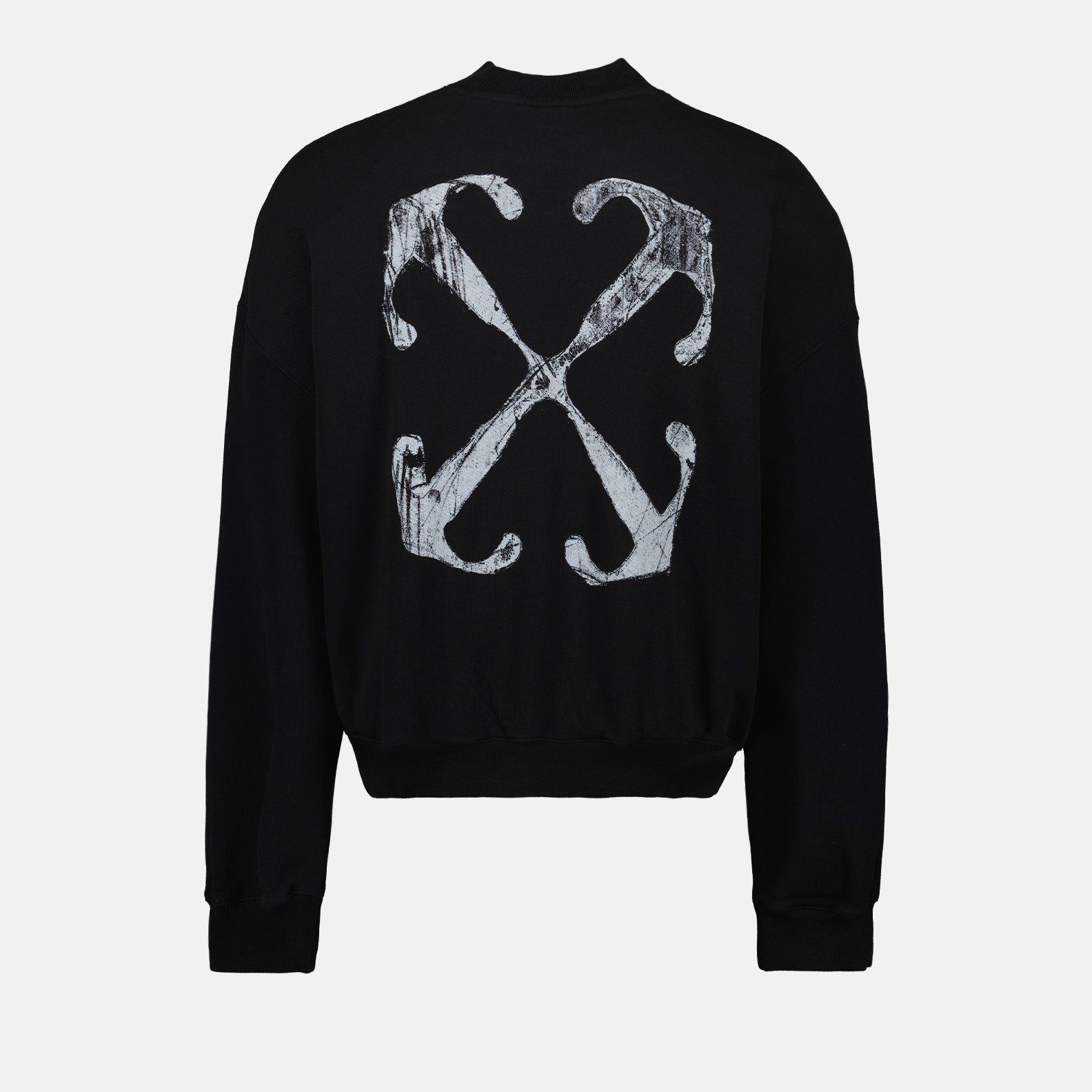 Sweatshirts Scratch Arrow Sweatshirt Off-White Black Man