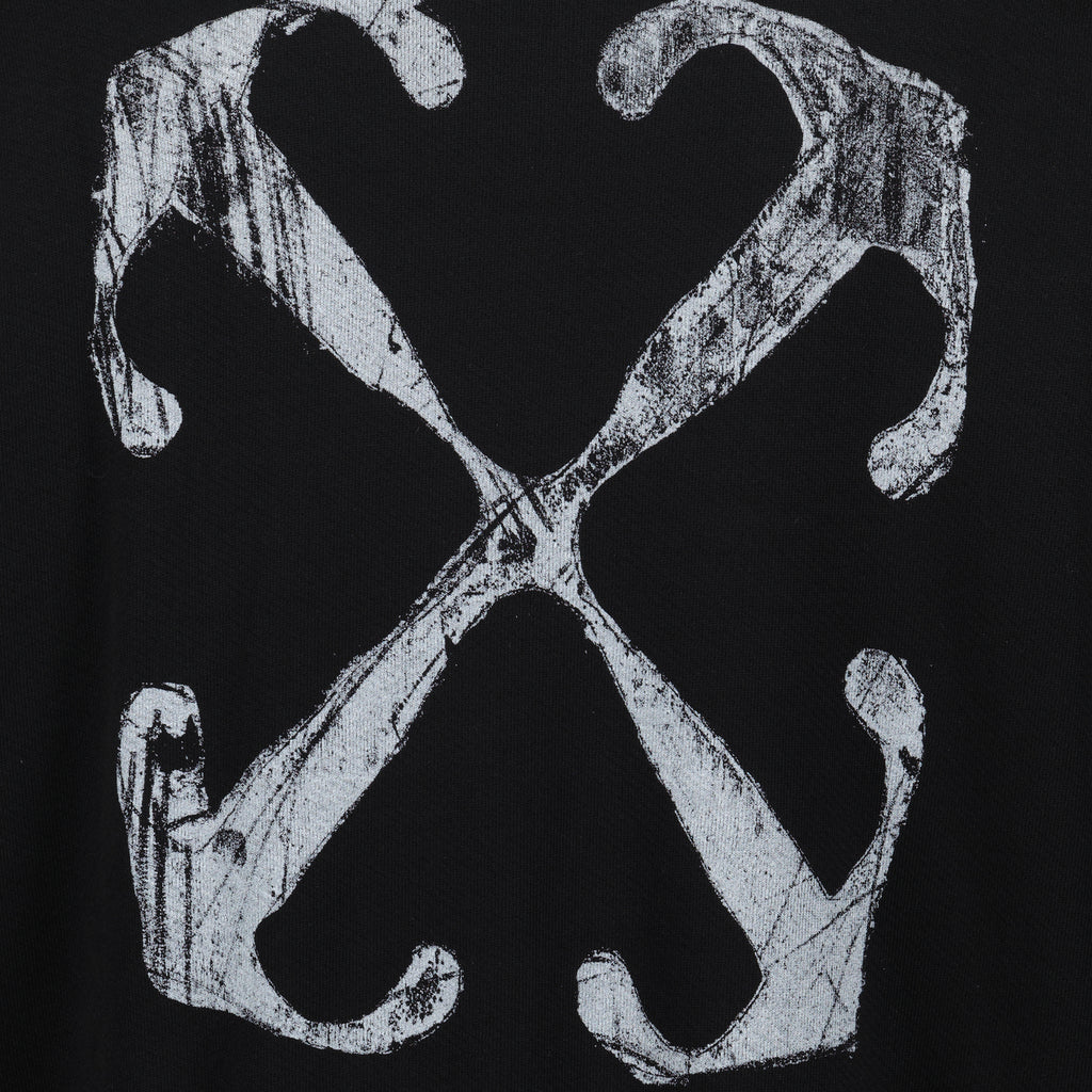 Sweatshirts Scratch Arrow Sweatshirt Off-White Black Man