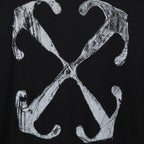 Sweatshirts Scratch Arrow Sweatshirt Off-White Black Man