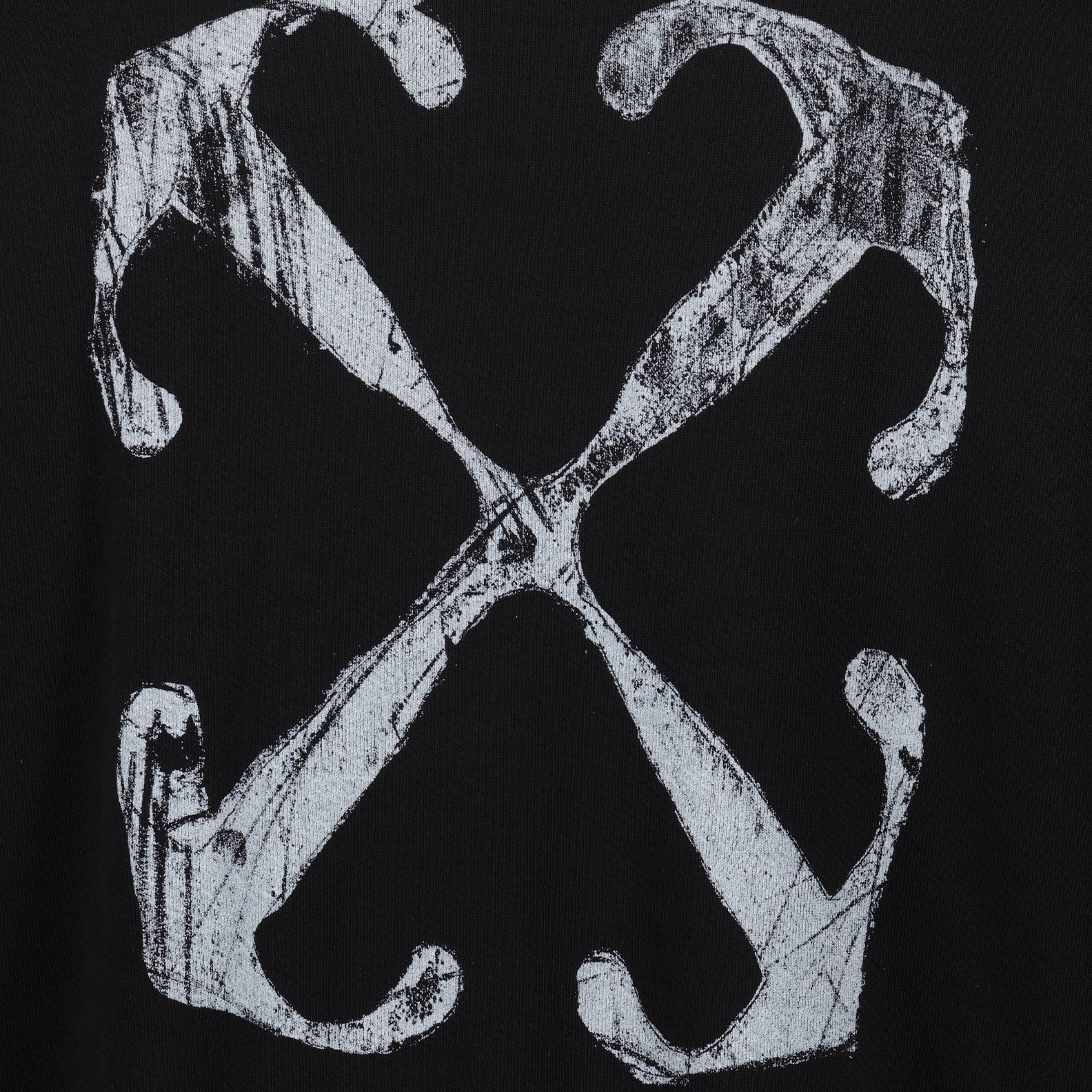 Sweatshirts Scratch Arrow Sweatshirt Off-White Black Man