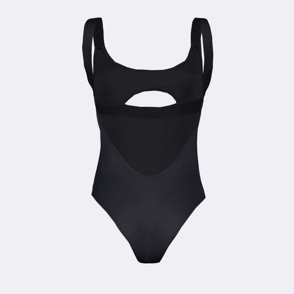 Strandmode Maillot de bain Logoband Off-White Schwarz Femme