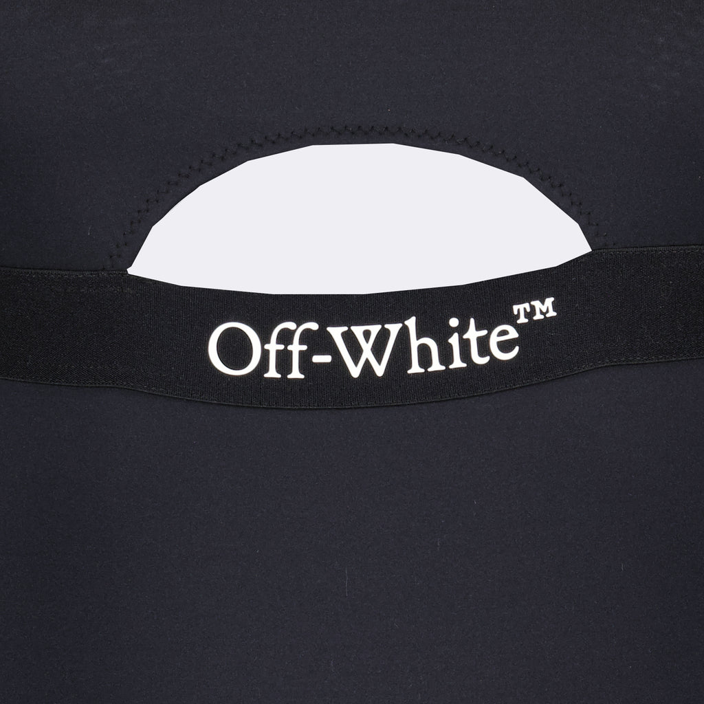 Strandmode Maillot de bain Logoband Off-White Schwarz Femme