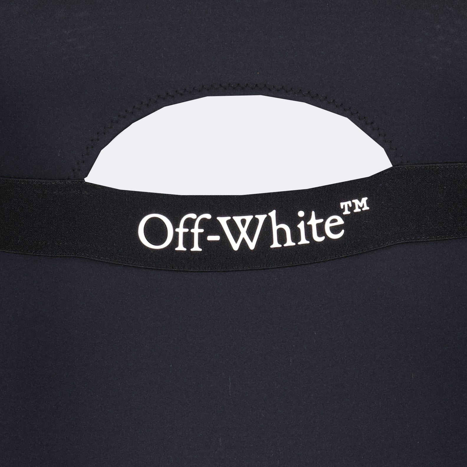 Strandmode Maillot de bain Logoband Off-White Schwarz Femme