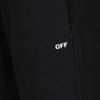 Shorts Calções de Algodão Off-White Preto Homme
