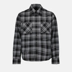 Chemises Chemise en flanelle Off-White Gris Homme