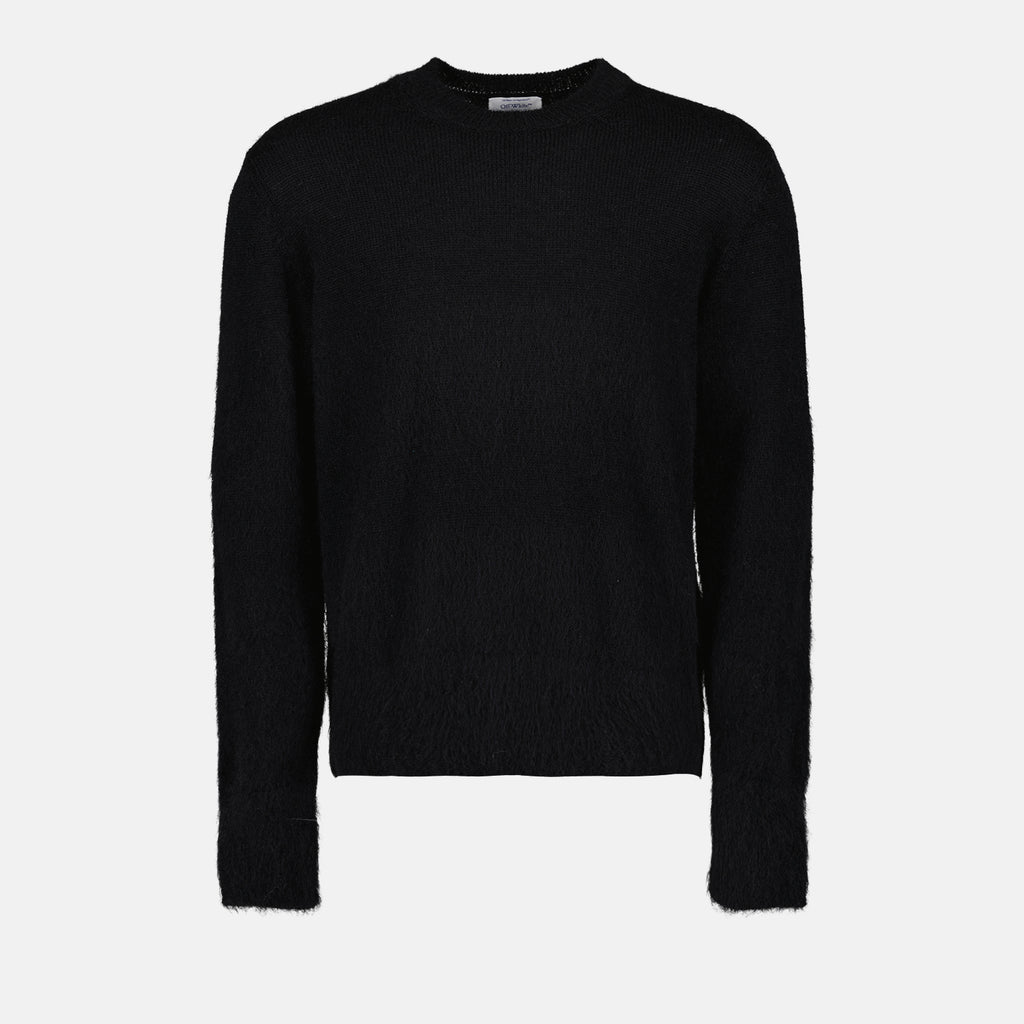 Maglieria Maglione Mohair Arrow Off-White Nero Homme