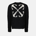 Maglieria Maglione Mohair Arrow Off-White Nero Homme