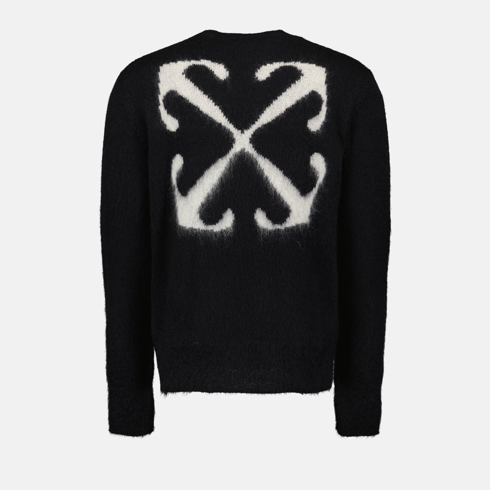 Maglieria Maglione Mohair Arrow Off-White Nero Homme