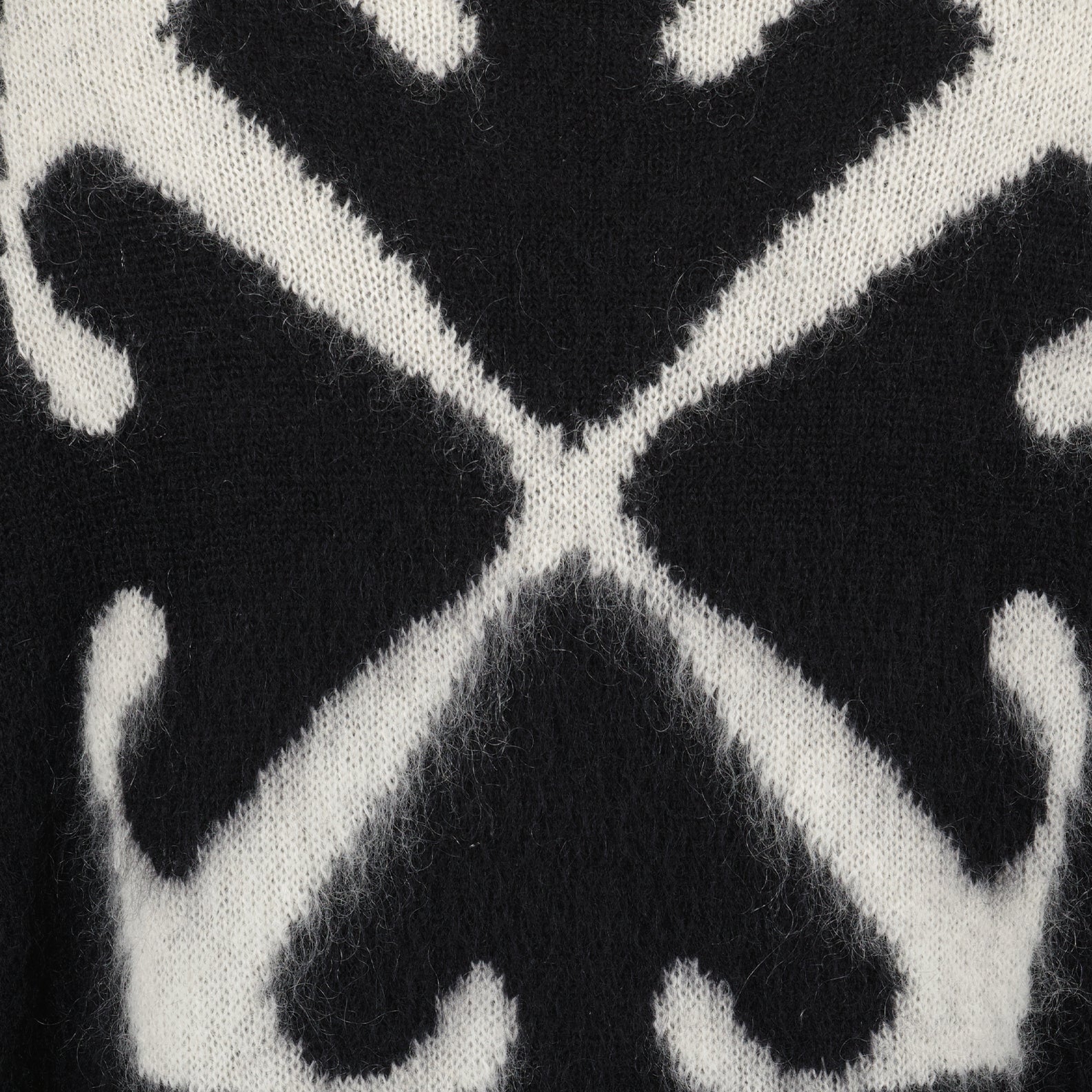 Maglieria Maglione Mohair Arrow Off-White Nero Homme