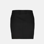 Skirts Mini Viscose Skirt Off-White Black Women