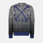 Knitwear Arrow mohair sweater Off-White Gray Man
