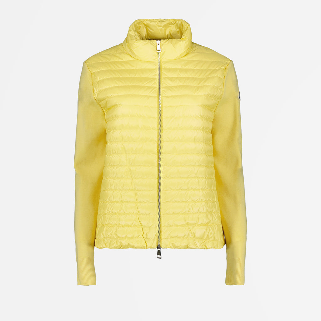 Vestes Veste bi-matière Moncler Jaune Femme