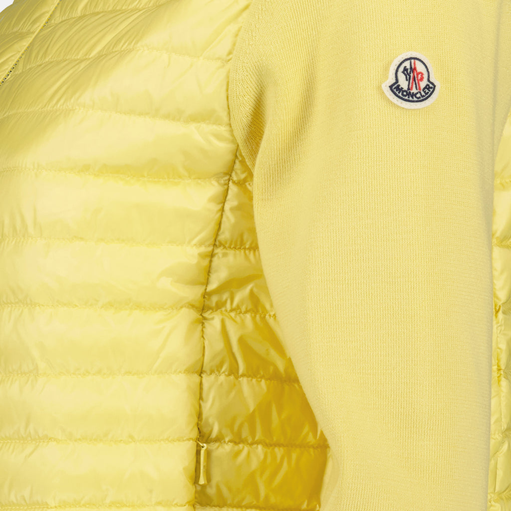 Vestes Veste bi-matière Moncler Jaune Femme