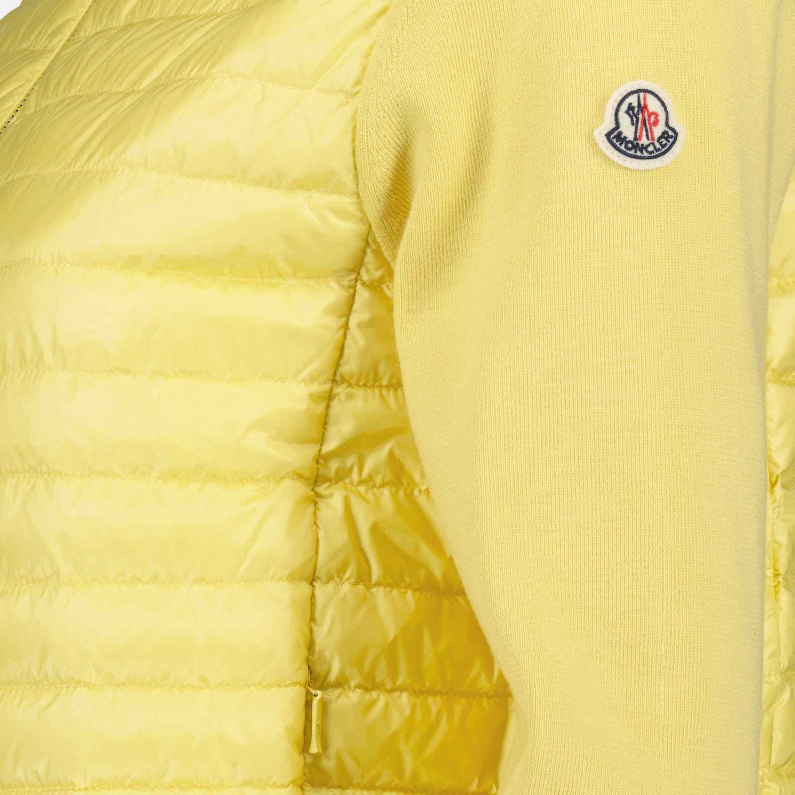 Vestes Veste bi-matière Moncler Jaune Femme