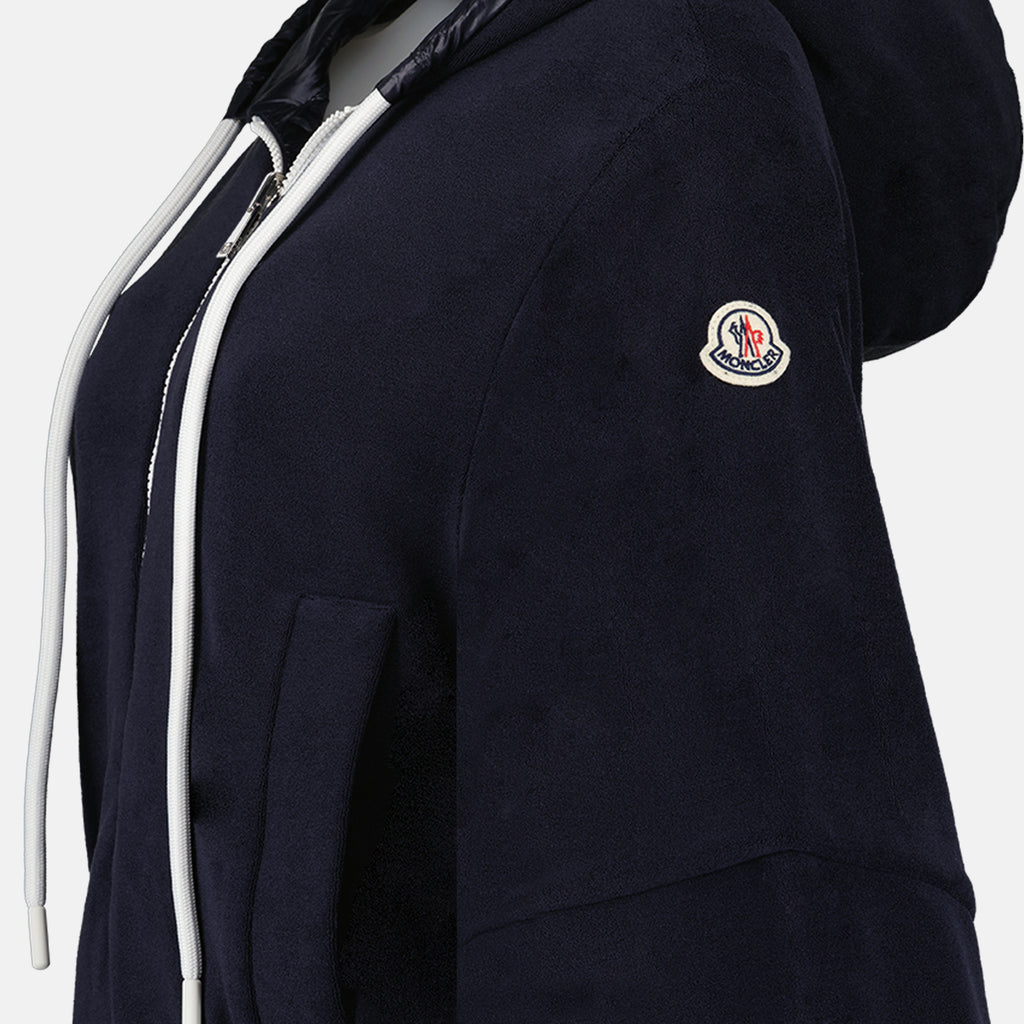 Jackets Reversible zipped jacket Moncler Blue Femme