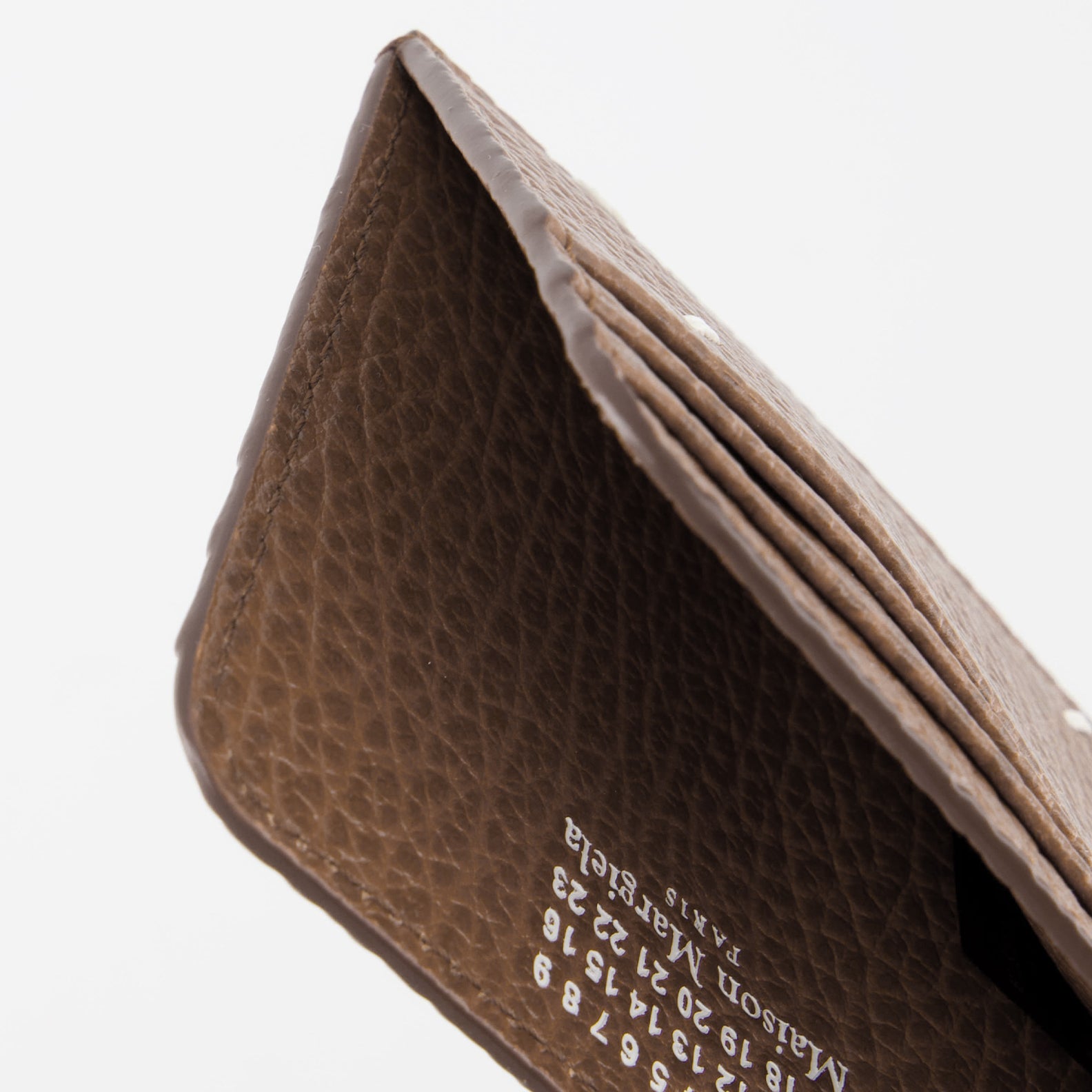 Piccola pelletteria Porte carte Four Stitches Maison Margiela Beige Unisex