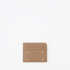 Pequeños artículos de cuero Porte carte Four Stitches Maison Margiela Beige Unisexo