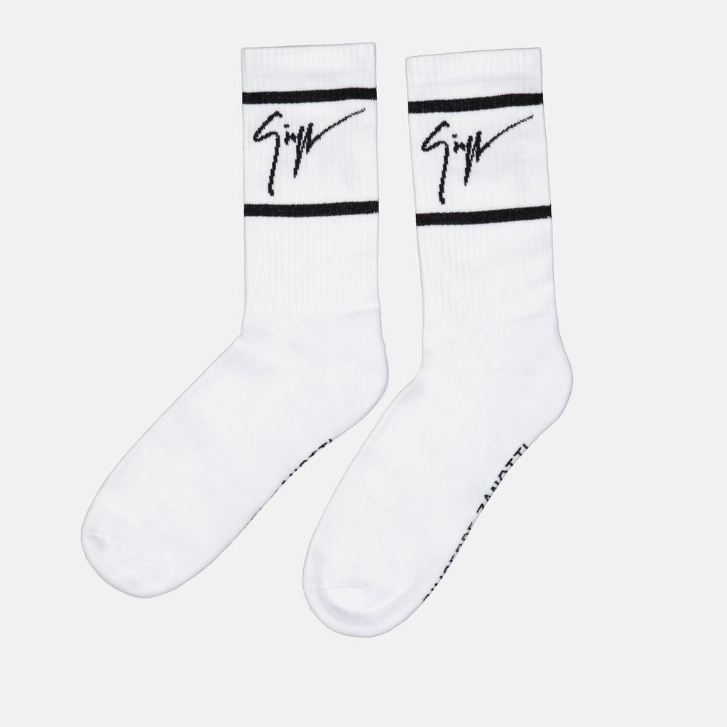 Ropa interior y homewear Chaussettes à bandes Giuseppe Zanotti Blanco Homme