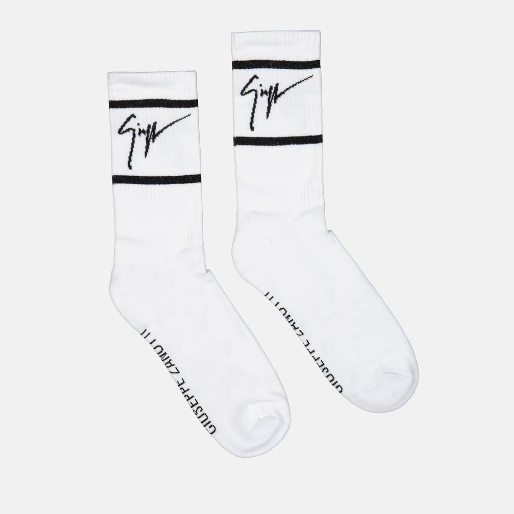Ropa interior y homewear Chaussettes à bandes Giuseppe Zanotti Blanco Homme