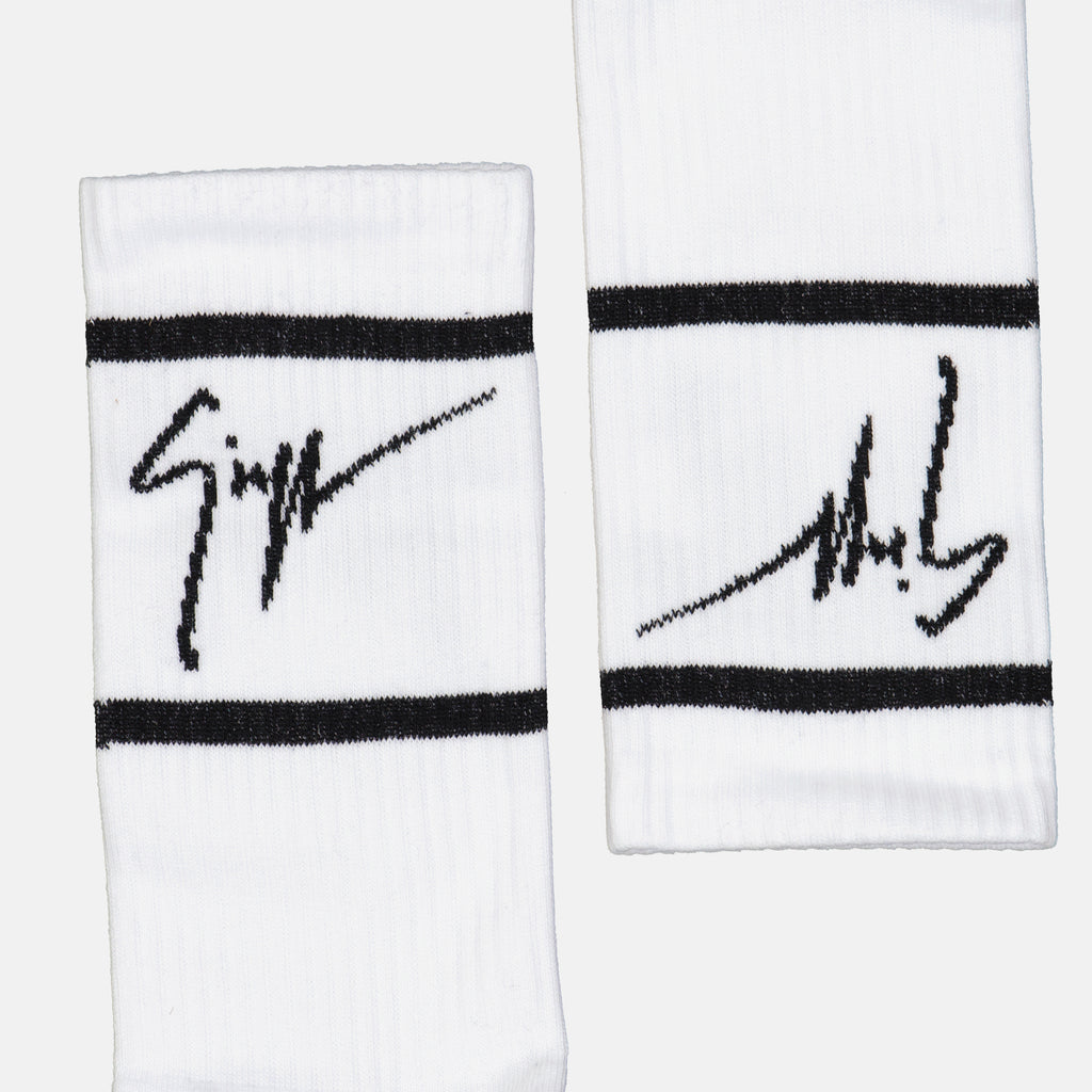 Ropa interior y homewear Chaussettes à bandes Giuseppe Zanotti Blanco Homme